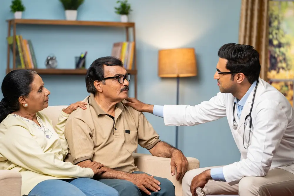 In-Home Doctor with elder couples