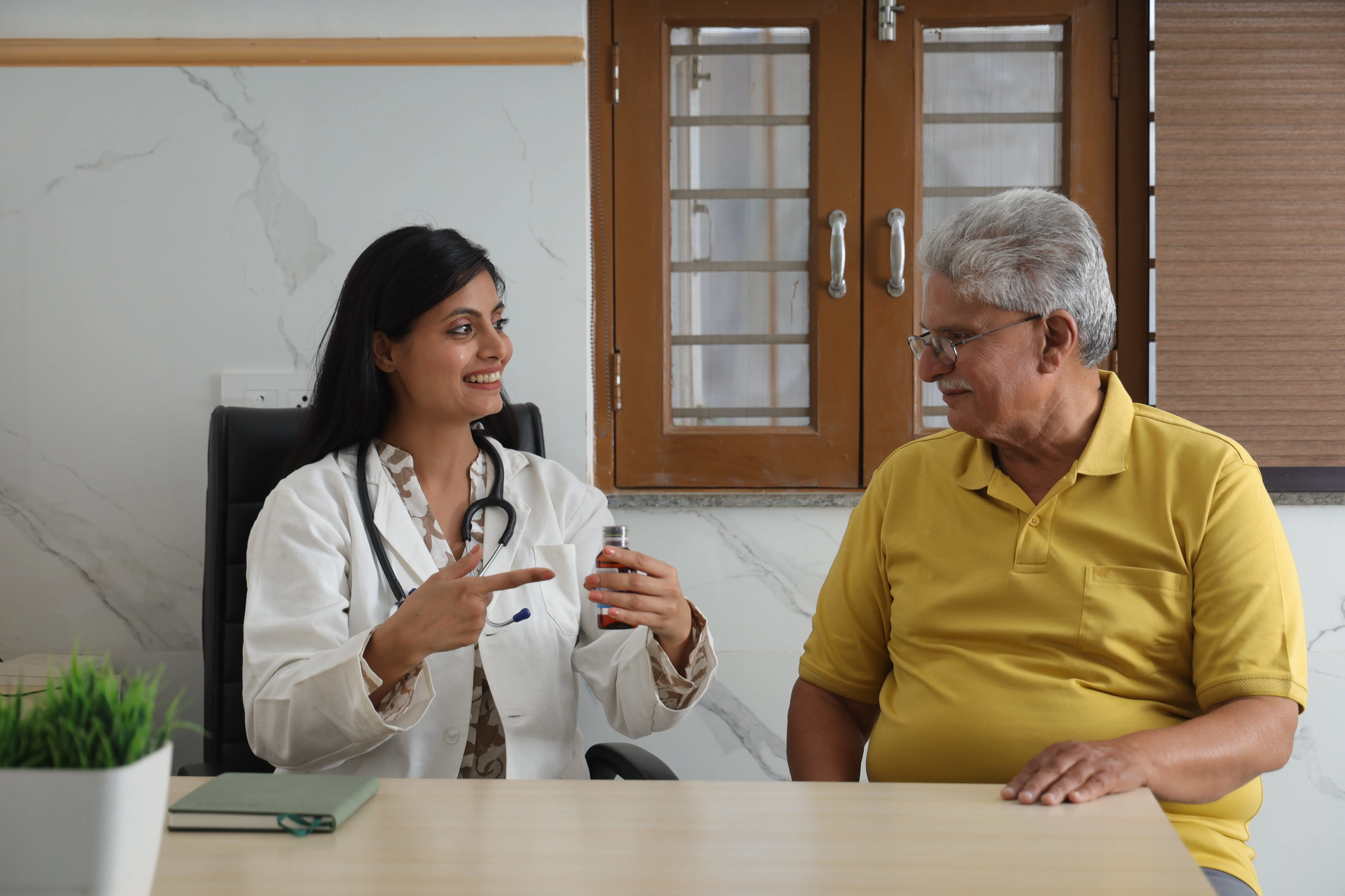 doctor with patient