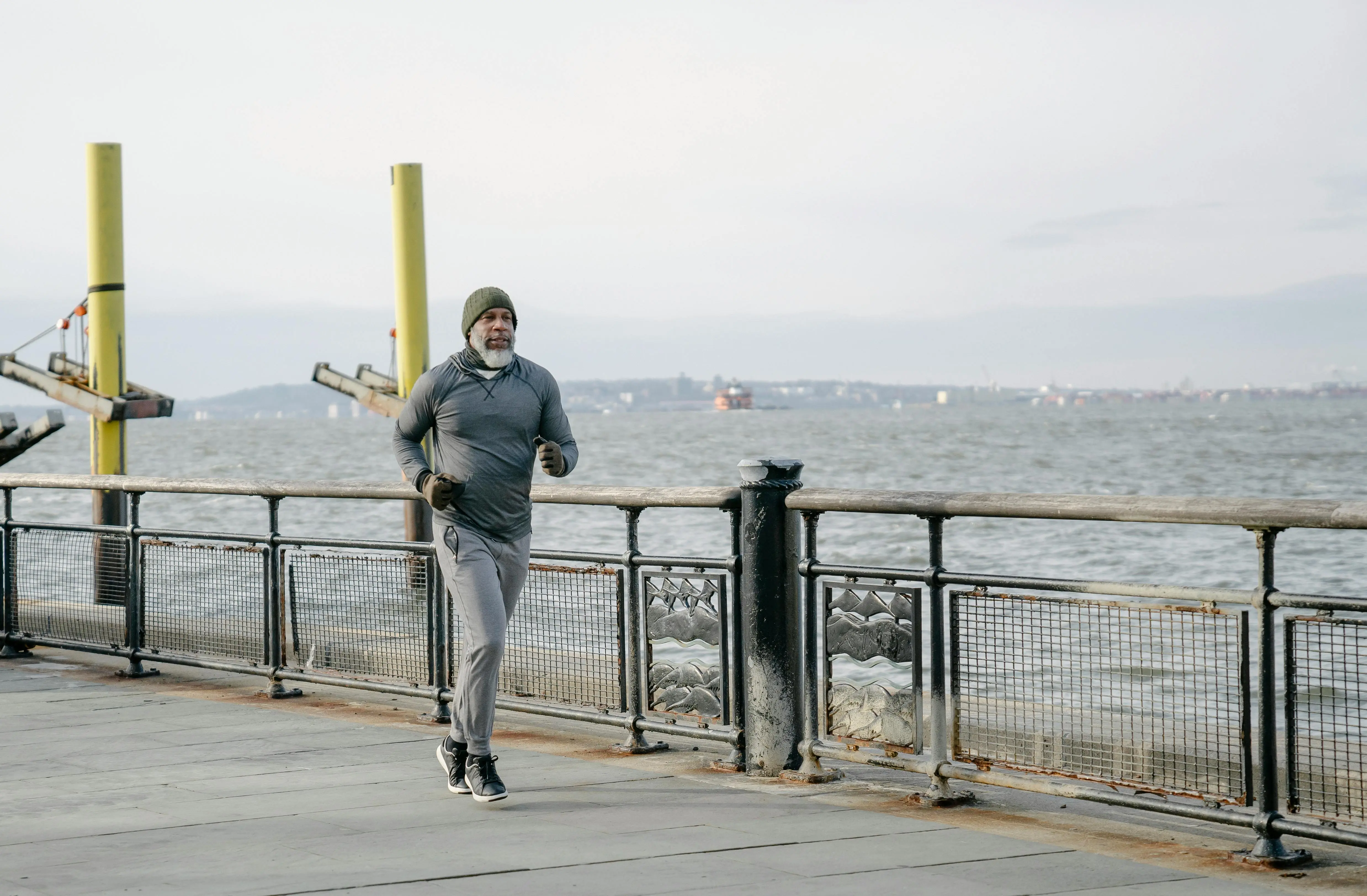 elderly man walking