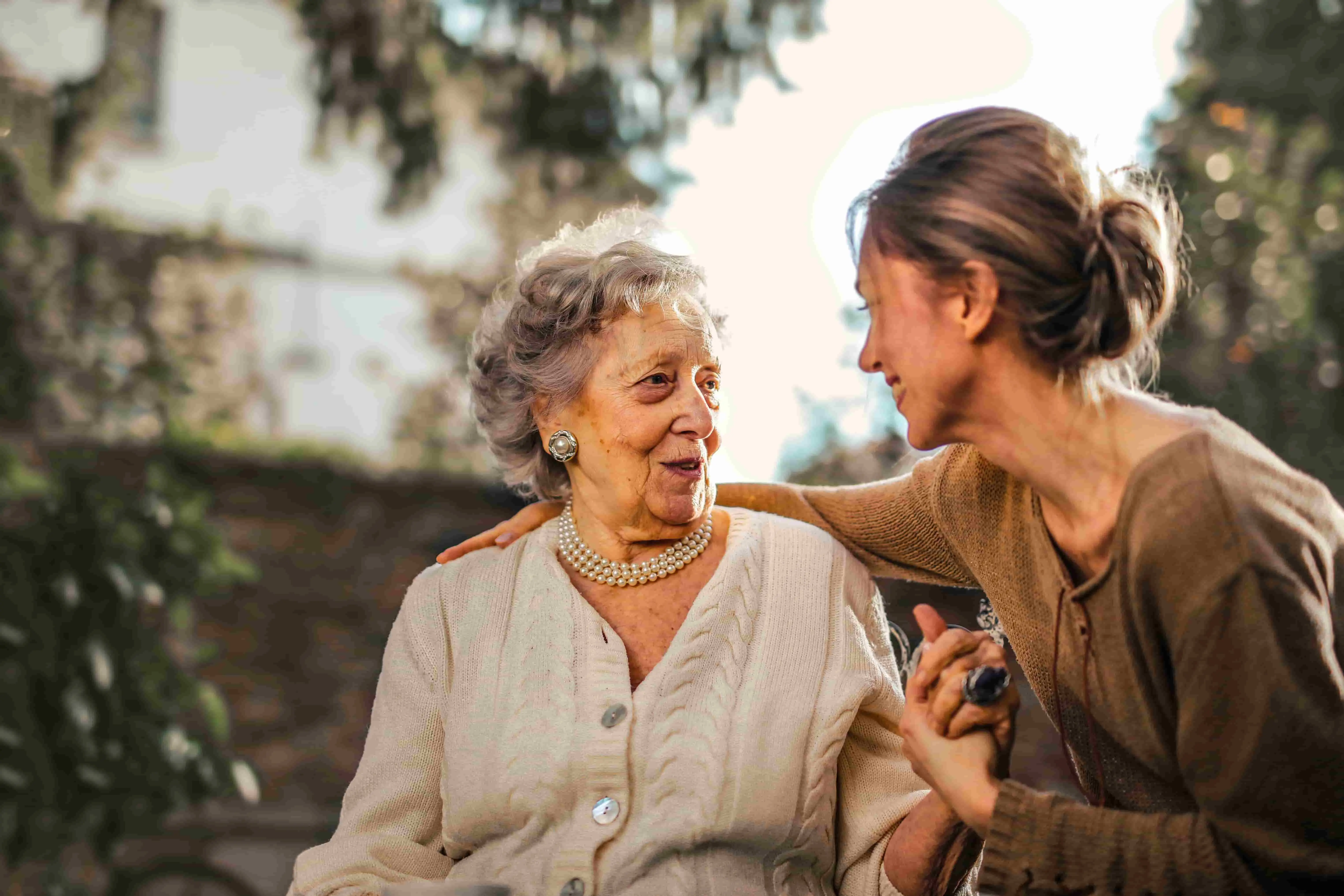 old women with a young lady